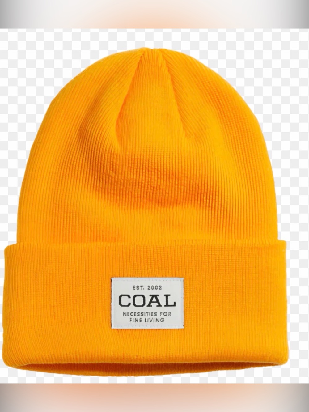 COAL Men's Yellow Knit Beanie Hat